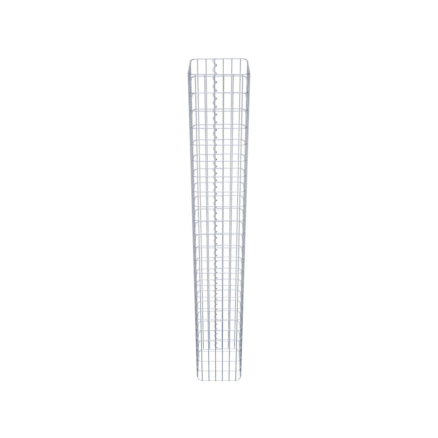Gabionsøjle firkantet 32 ​​cm x 32 cm, 230 cm højde, MW 5 cm x 10 cm