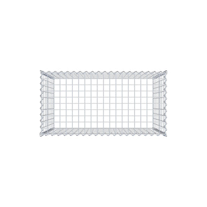 Gabion rapporté type 3 100 cm x 80 cm x 50 cm (L x H x P), mailles 5 cm x 10 cm, spirale