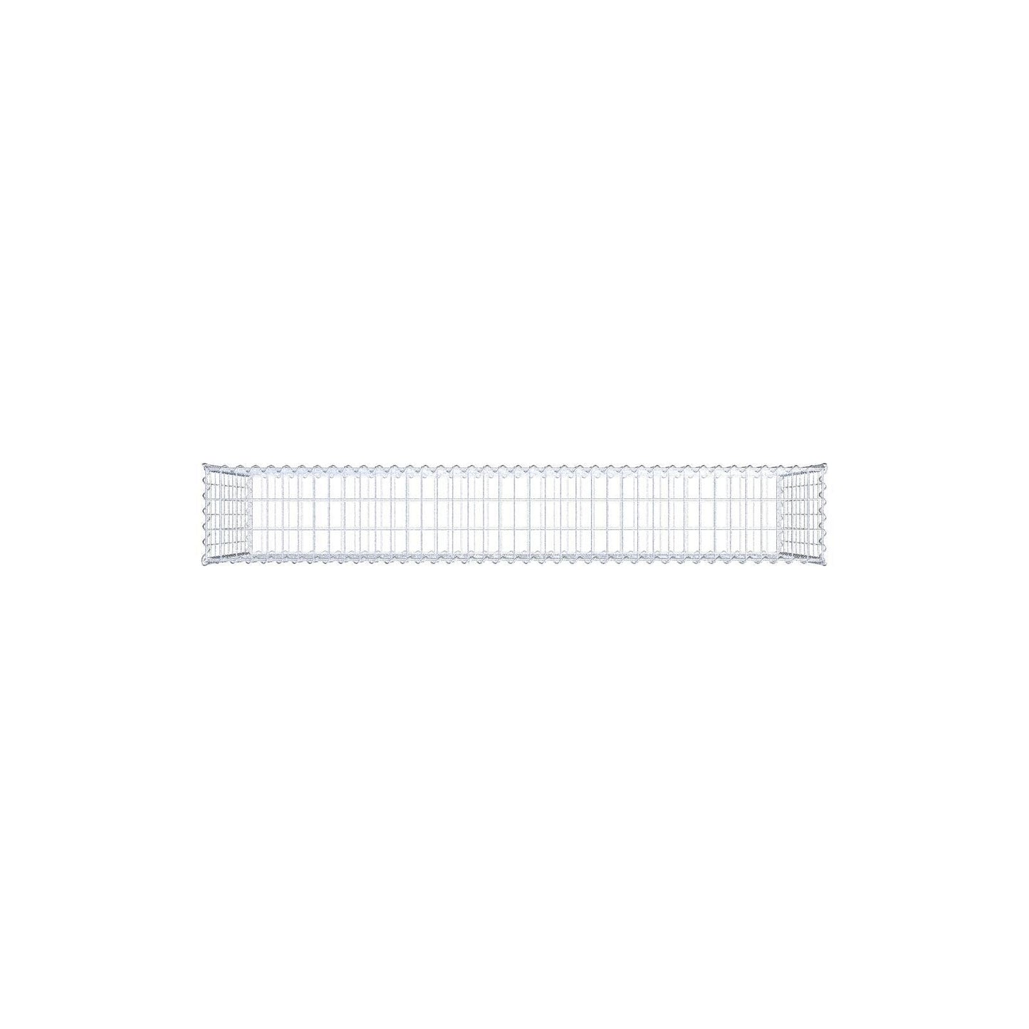 Gabione 200 cm x 100 cm x 30 cm (L x H x T), Maschenweite 5 cm x 10 cm, Spirale