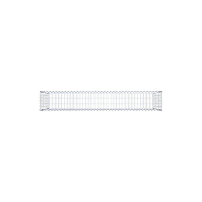 Gabione 200 cm x 100 cm x 30 cm (L x H x T), Maschenweite 5 cm x 10 cm, Spirale