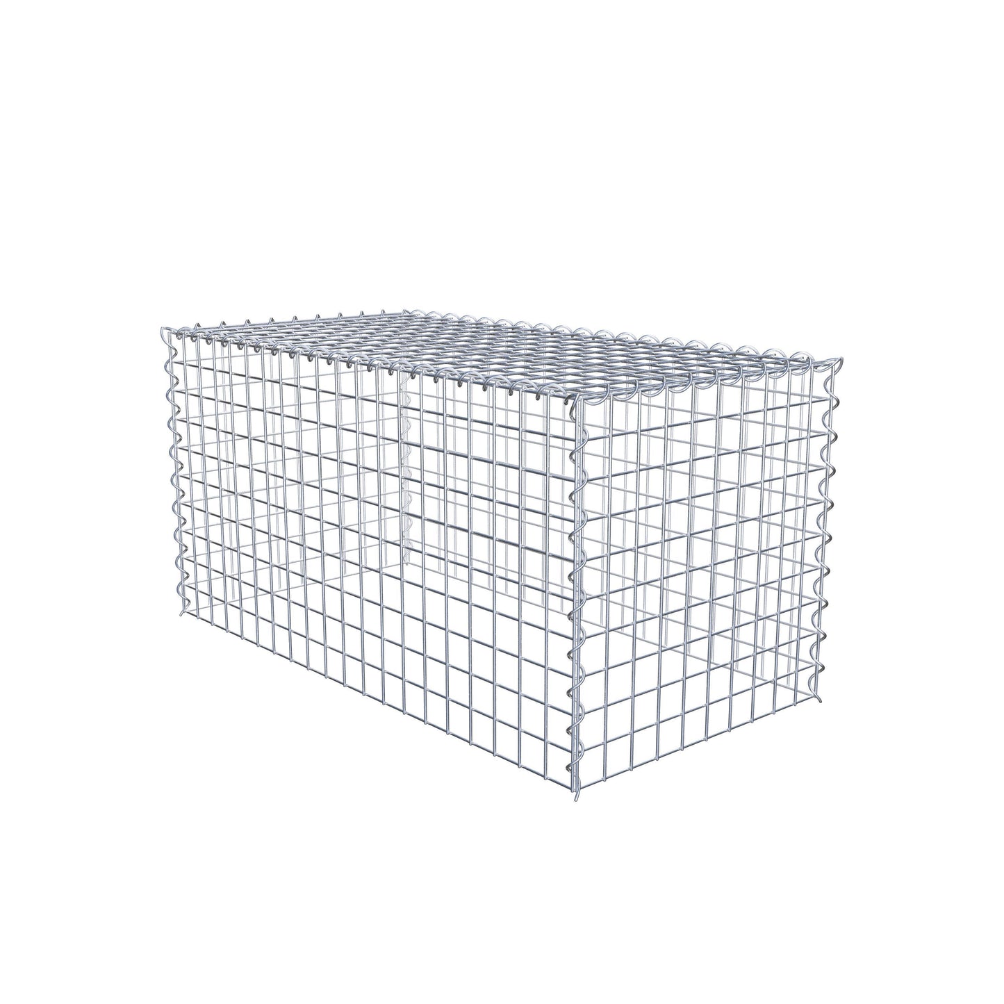 Anbaugabione Typ 3 100 cm x 50 cm x 50 cm (L x H x T), Maschenweite 5 cm x 5 cm, Spirale
