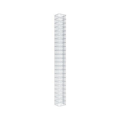 Gabionensäule eckig 22 cm x 22 cm, 230 cm Höhe, MW 5 cm x 10 cm
