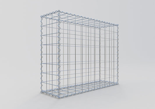 Gabion 100 cm x 80 cm x 30 cm (L x H x D), maskestørrelse 10 cm x 10 cm, spiral