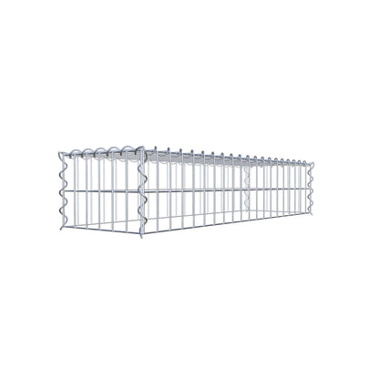 Anbaugabione Typ 3 100 cm x 20 cm x 30 cm (L x H x T), Maschenweite 5 cm x 10 cm, Spirale