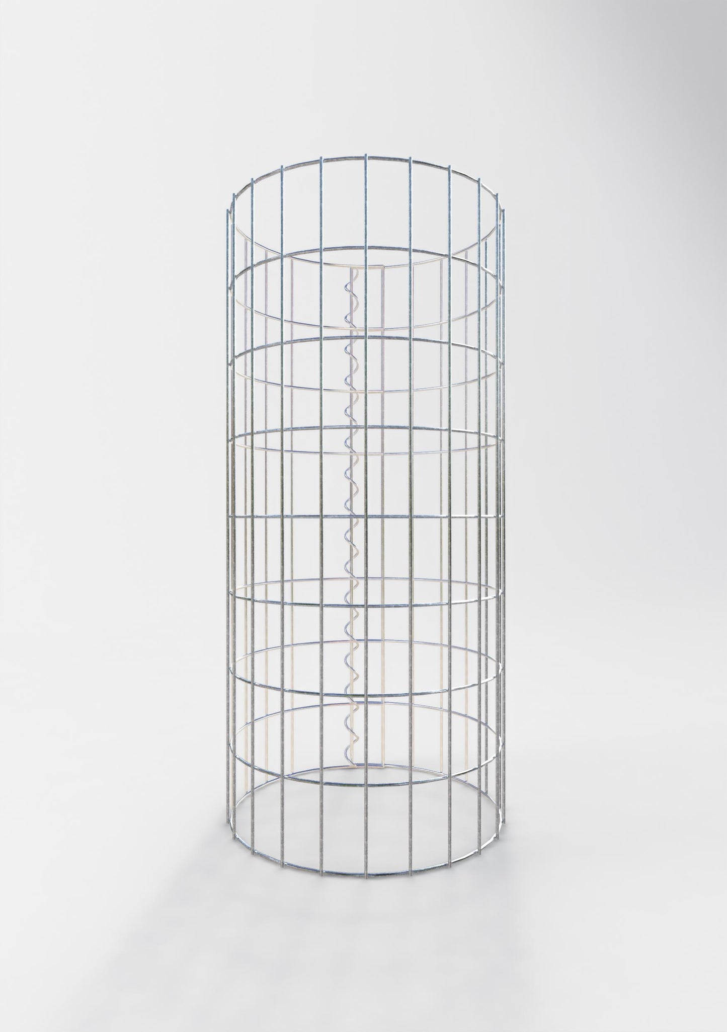Gabionensäule rund 37 cm Durchmesser, 80 cm Höhe, Maschenweite 5 cm x 10 cm