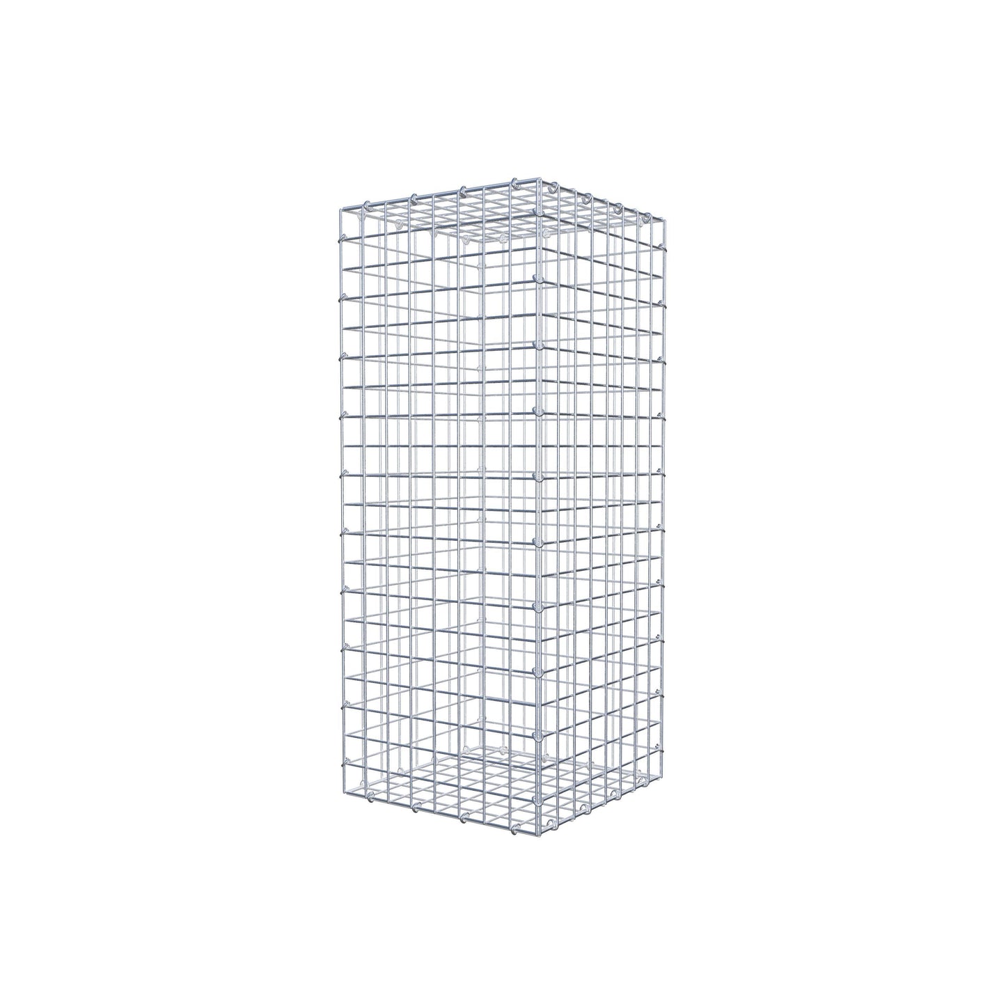 Gabbione 100 cm x 40 cm x 40 cm (L x H x P), maglia 5 cm x 5 cm, anello a C