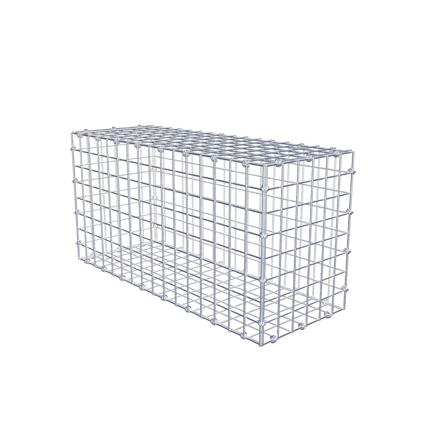 Gabione 80 cm x 40 cm x 30 cm (L x H x T), Maschenweite 5 x 5 cm, Spiralring