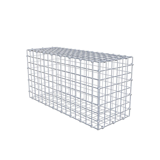Gabião 80 cm x 40 cm x 30 cm (C x A x P), malhagem 5 x 5 cm, anel espiral