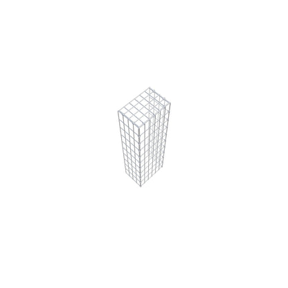 Monteret gabion type 4 100 cm x 20 cm x 30 cm (L x H x D), maskestørrelse 5 cm x 10 cm, C-ring