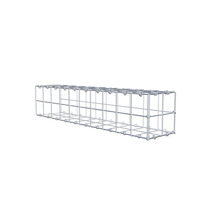 Monteret gabion type 2 100 cm x 20 cm x 20 cm (L x H x D), maskestørrelse 10 cm x 10 cm, C-ring