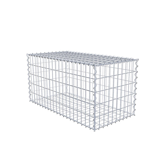 Gabione 100 cm x 50 cm x 50 cm (L x H x T), Maschenweite 5 cm x 10 cm, Spirale