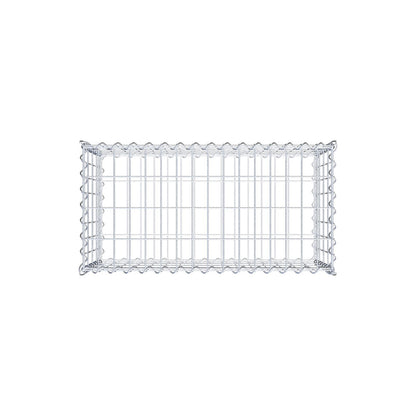 Gabione 80 cm x 40 cm x 40 cm (L x H x T), Maschenweite 5 cm x 10 cm, Spirale
