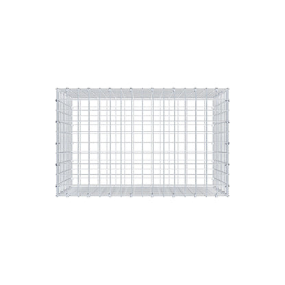 Gavión 80 cm x 50 cm x 50 cm (L x A x P), luz de malla 5 cm x 5 cm, anillo en C