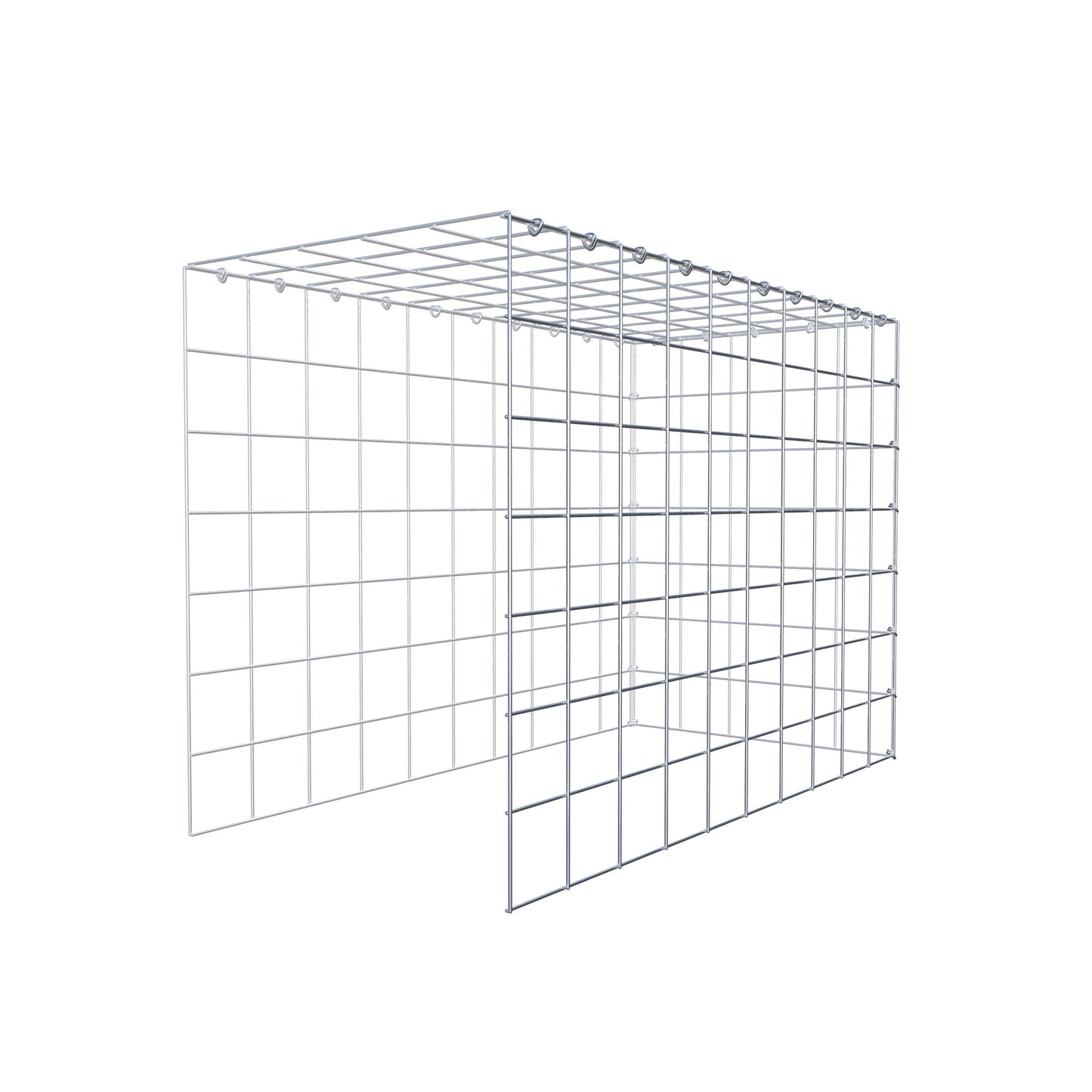 Pile aggiuntivo tipo 4 100 cm x 70 cm x 50 cm (L x H x P), maglia 10 cm x 10 cm, anello a C