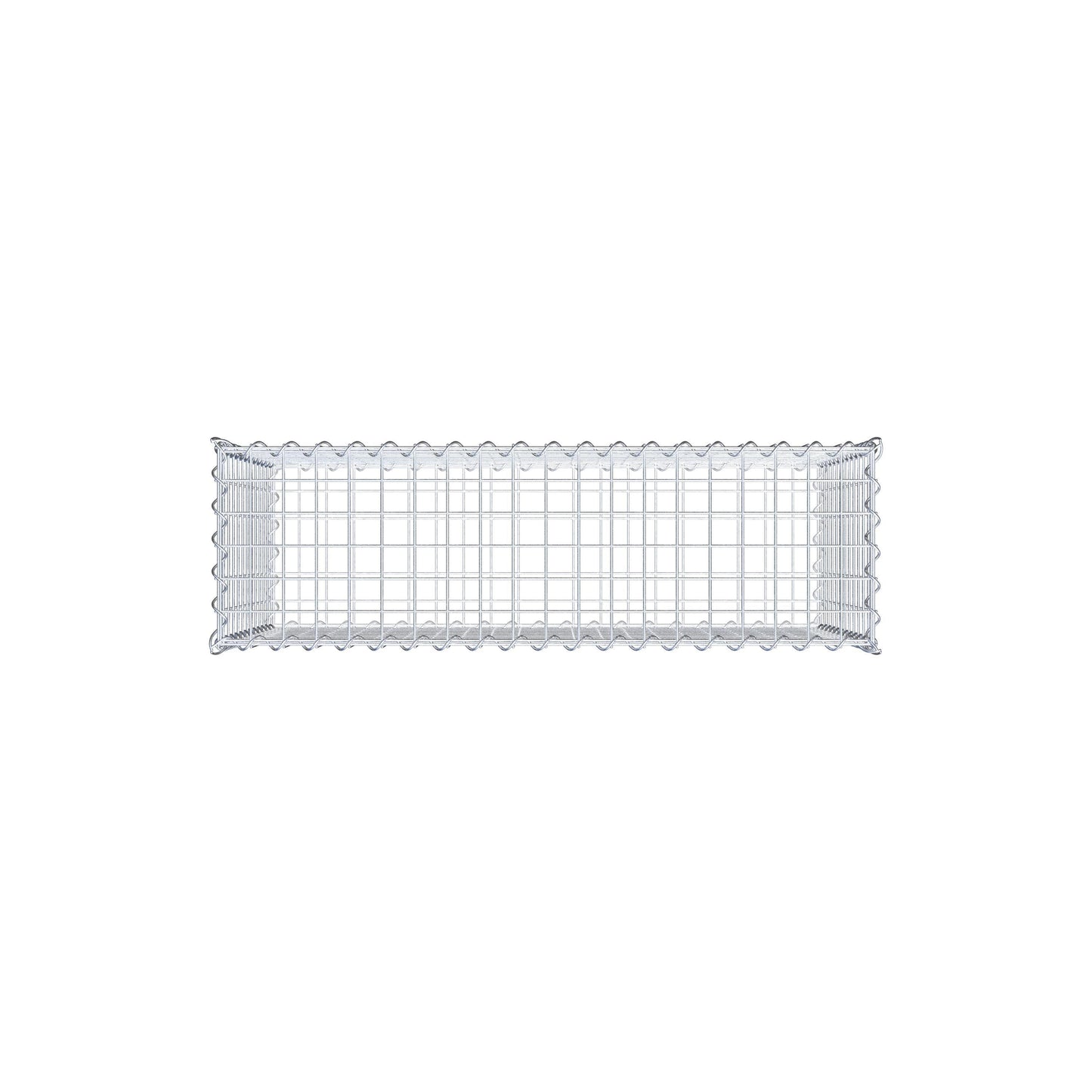 Gabião 100 cm x 60 cm x 30 cm (C x A x P), malhagem 5 cm x 5 cm, espiral