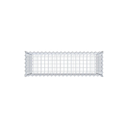 Gabião 100 cm x 60 cm x 30 cm (C x A x P), malhagem 5 cm x 5 cm, espiral