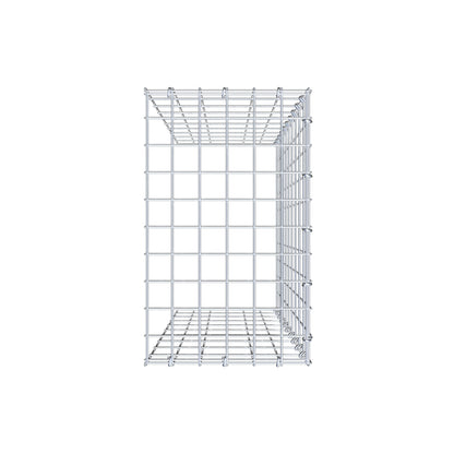 Opzetpaal type 4 100 cm x 30 cm x 50 cm (L x H x D), maaswijdte 5 cm x 10 cm, C-ring