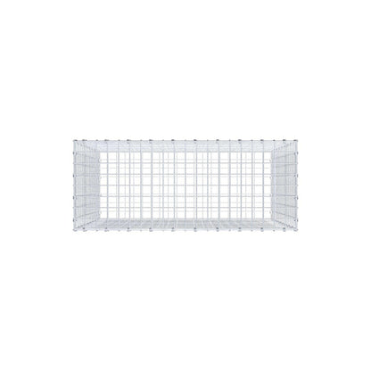 Gabião 100 cm x 90 cm x 40 cm (C x A x P), malhagem 5 x 5 cm, anel espiral