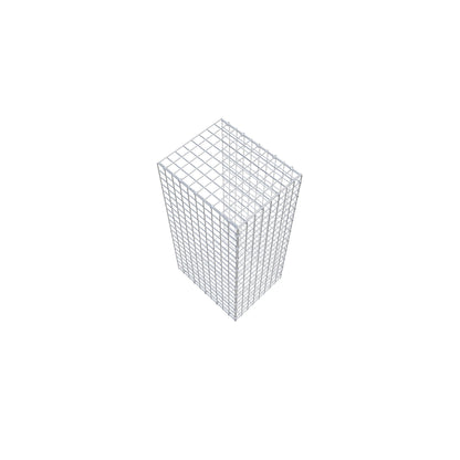 Type 2 oplegkorf 100 cm x 50 cm x 40 cm (L x H x D), maaswijdte 5 cm x 5 cm, C-ring