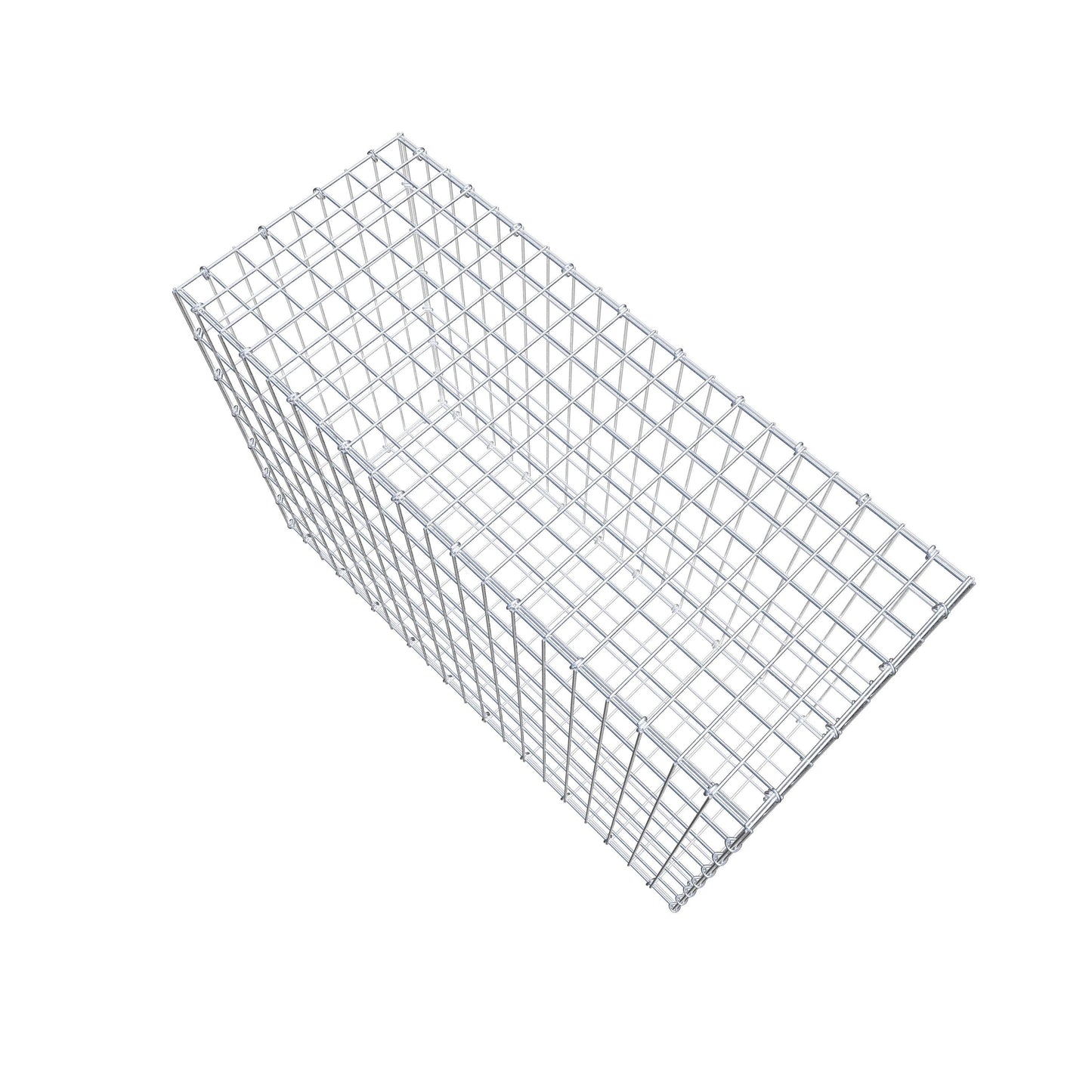 Gavión 100 cm x 70 cm x 40 cm (L x A x P), luz de malla 5 cm x 10 cm, anillo en C