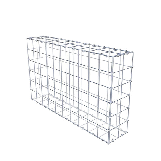 Gabione 100 cm x 60 cm x 20 cm (L x H x T), Maschenweite 10 x 10 cm, Spiralring
