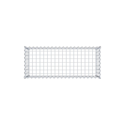 Gabion rapporté type 3 100 cm x 40 cm x 40 cm (L x H x P), mailles 5 cm x 10 cm, spirale