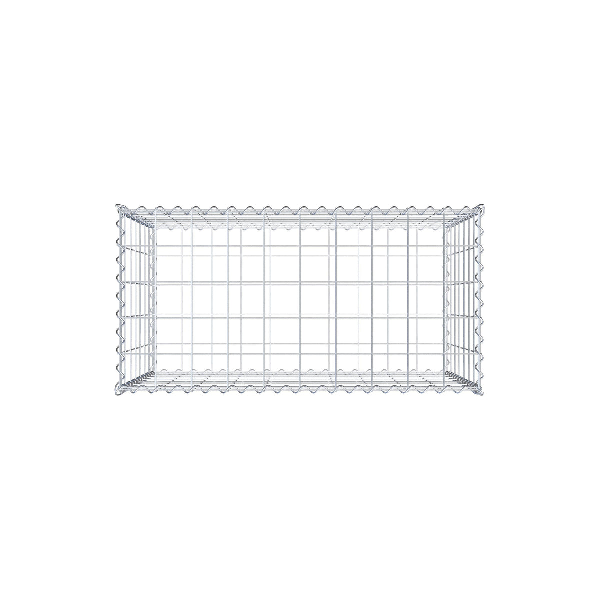 Gabion 100 cm x 70 cm x 50 cm (L x H x D), maskestørrelse 10 cm x 10 cm, spiral