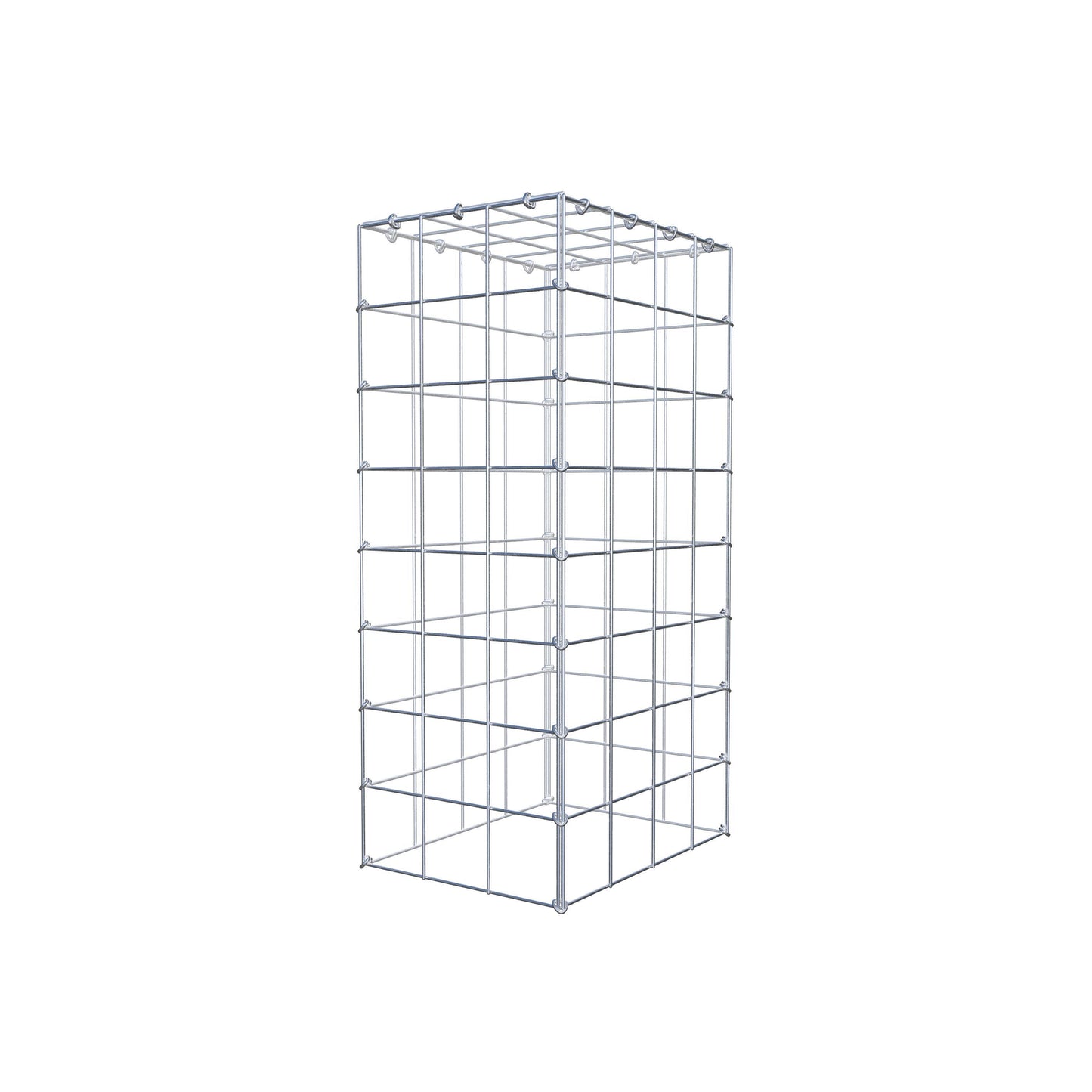 Anbaugabione Typ 3 80 cm x 40 cm x 30 cm (L x H x T), Maschenweite 10 cm x 10 cm, C-Ring