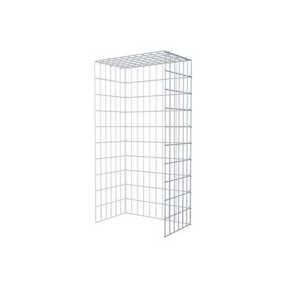 Opzetpaal type 4 100 cm x 30 cm x 50 cm (L x H x D), maaswijdte 5 cm x 10 cm, C-ring