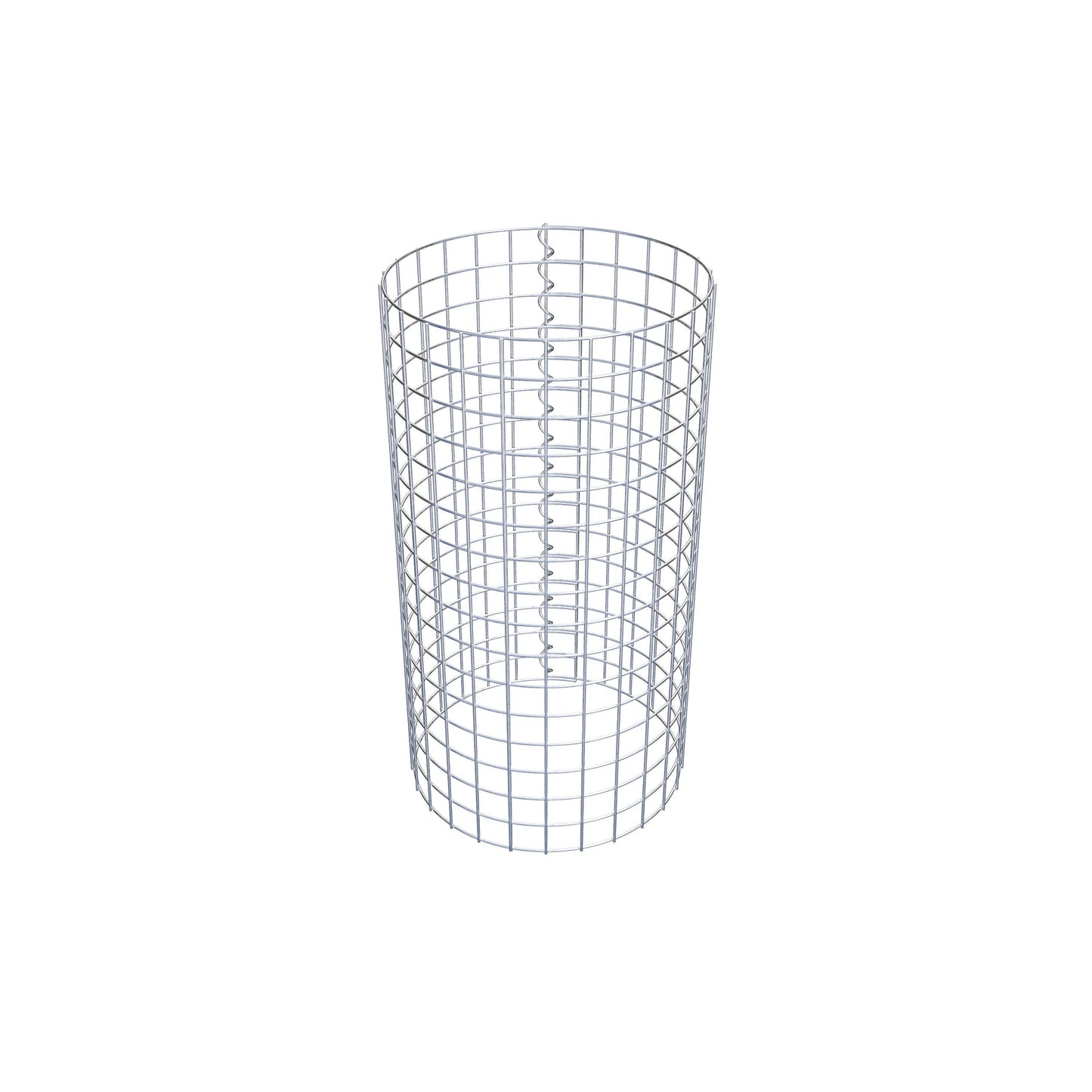 Columna de gaviones redonda 42 cm de diámetro, 80 cm de altura, malla 5 cm x 5 cm