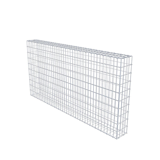 Gabião 200 cm x 100 cm x 20 cm (C x A x P), malhagem 5 x 10 cm, anel espiral