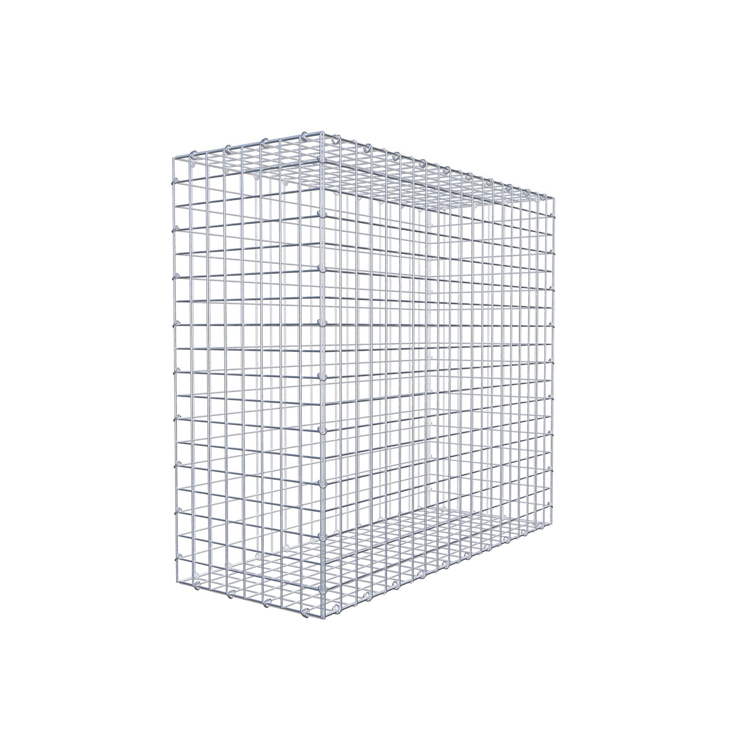 Gavión 100 cm x 90 cm x 40 cm (L x A x P), luz de malla 5 cm x 5 cm, anillo en C