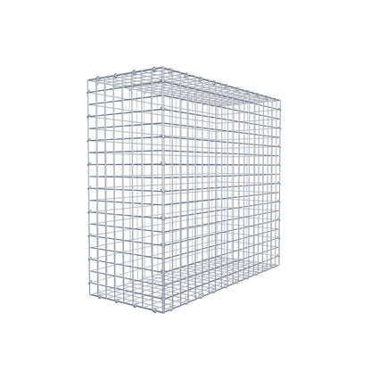 Gavión 100 cm x 90 cm x 40 cm (L x A x P), luz de malla 5 cm x 5 cm, anillo en C