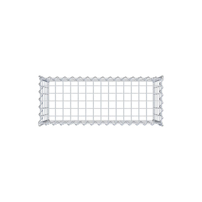 Anbaugabione Typ 3 80 cm x 40 cm x 30 cm (L x H x T), Maschenweite 5 cm x 10 cm, Spirale