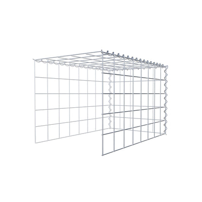 Fourche rapportée type 4 80 cm x 50 cm x 50 cm (L x H x P), mailles 10 cm x 10 cm, spirale
