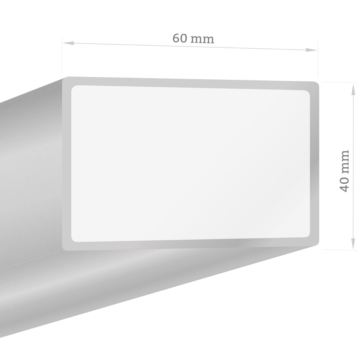 Post, 40 x 60 mm (for post base / for dowel installation) Length: 30 cm