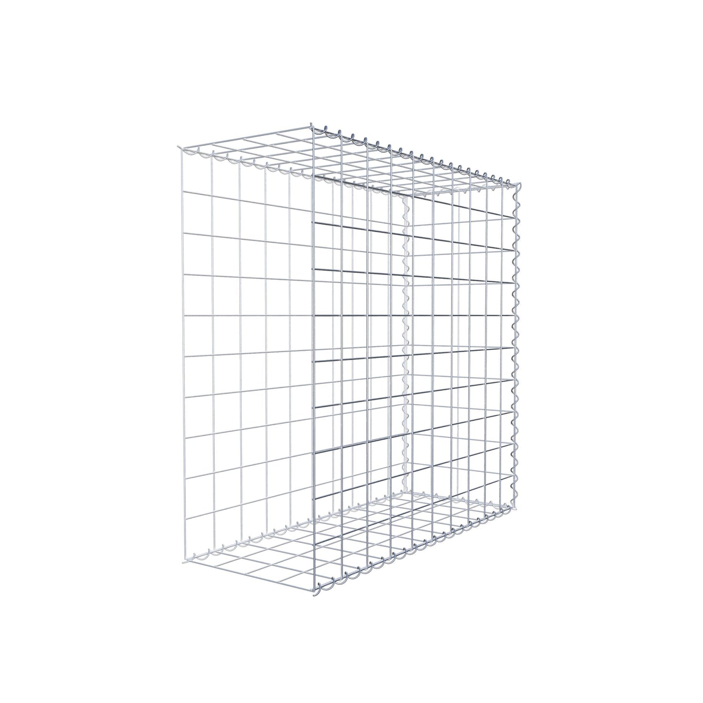 Gabbione aggiuntivo tipo 2 100 cm x 100 cm x 40 cm (L x H x P), dimensione maglia 10 cm x 10 cm, a spirale
