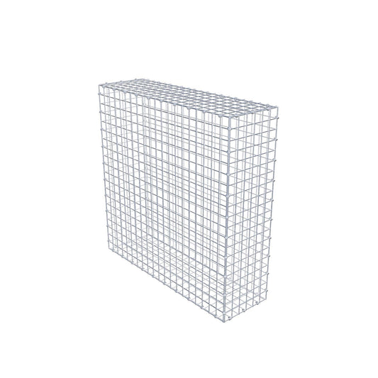 Gabion 100 cm x 100 cm x 30 cm (L x H x D), mesh size 5 x 5 cm, spiral ring