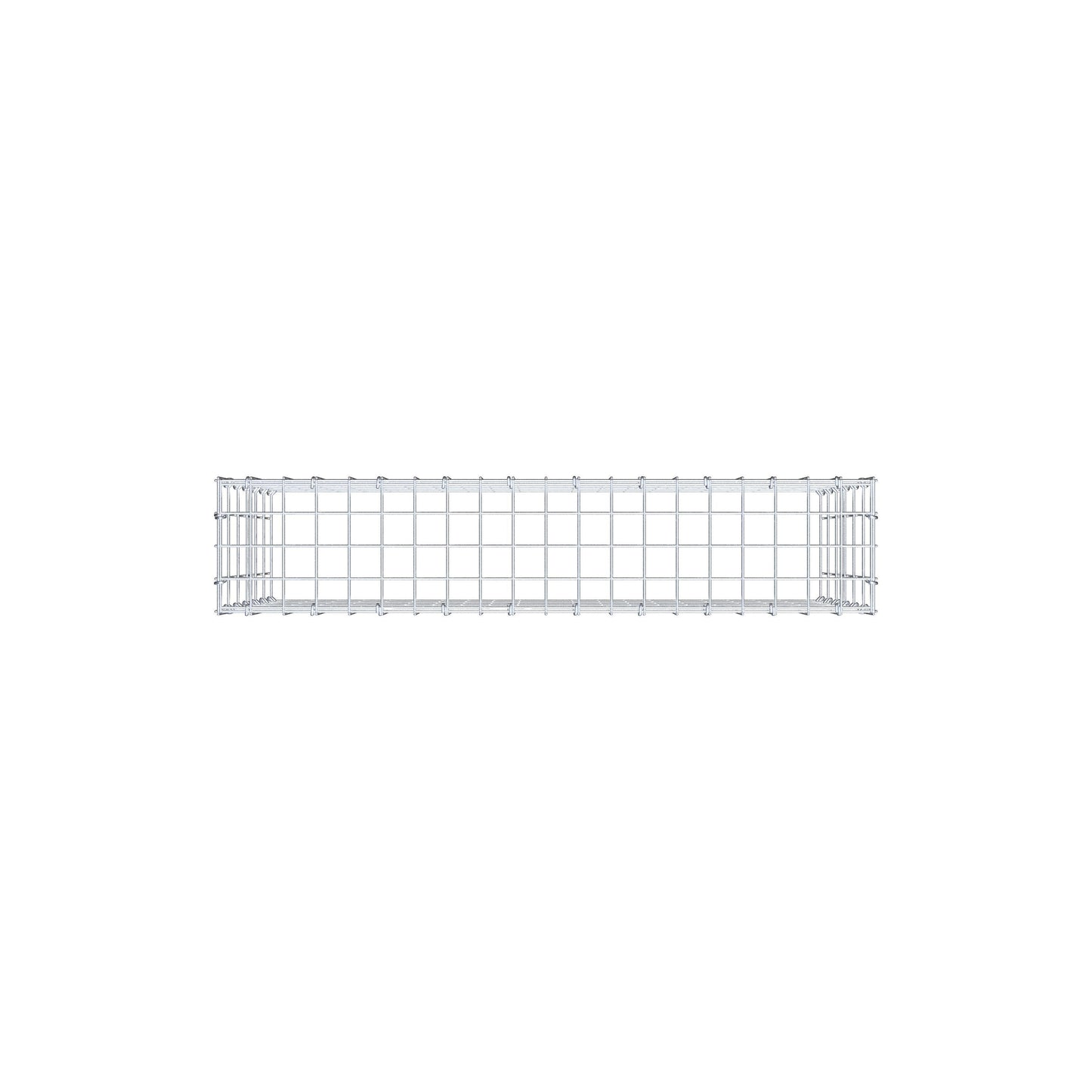 Gavión complementario de tipo 3 100 cm x 60 cm x 20 cm (largo x alto x fondo), malla 5 cm x 10 cm, anillo en C