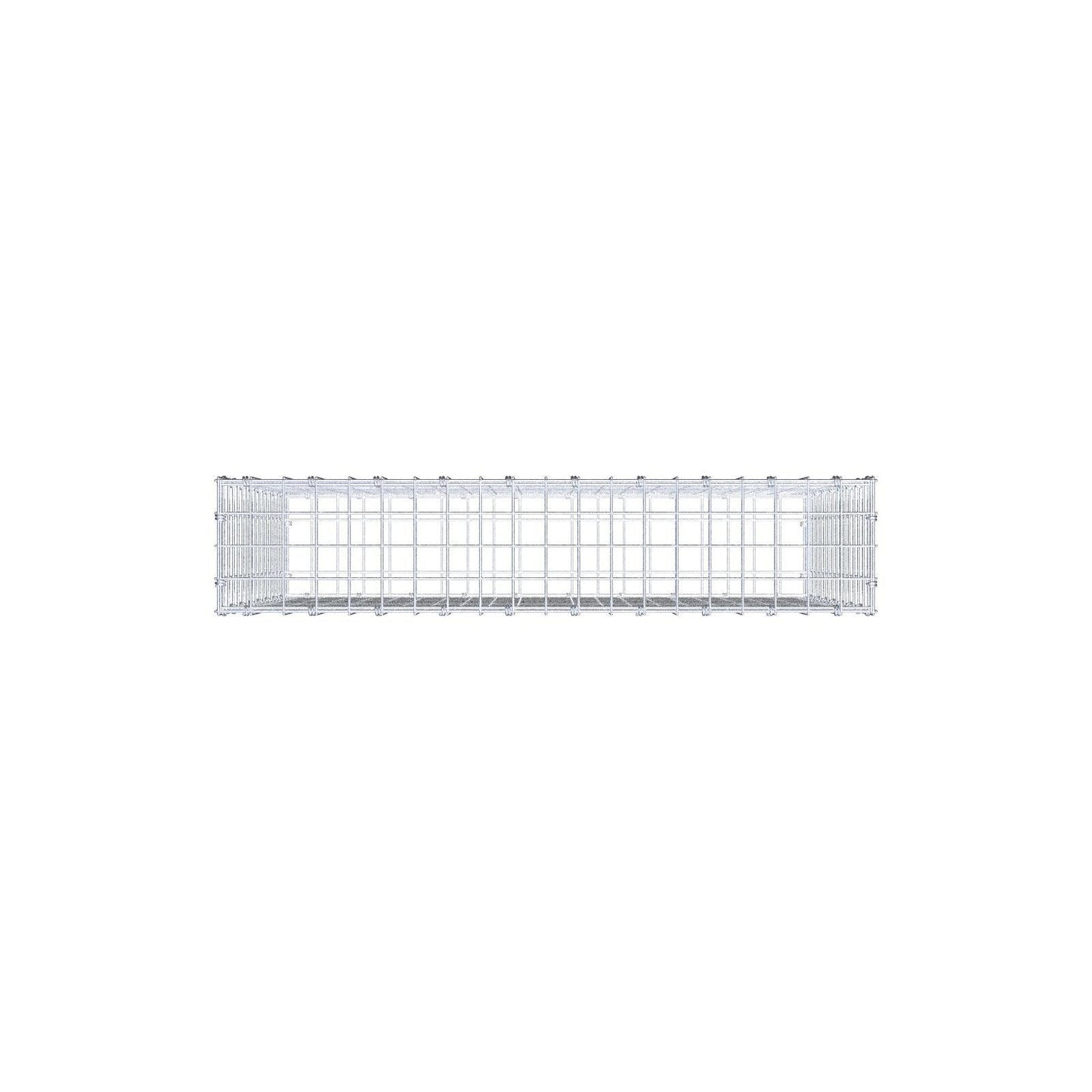 Gabione 100 cm x 80 cm x 20 cm (L x H x T), Maschenweite 5 x 5 cm, Spiralring