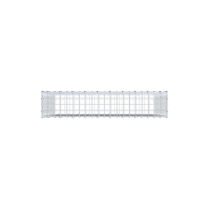 Gabione 100 cm x 80 cm x 20 cm (L x H x T), Maschenweite 5 x 5 cm, Spiralring