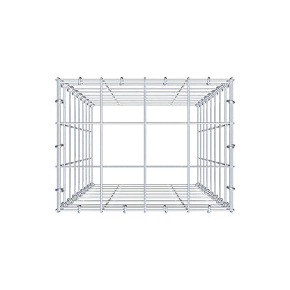 Anbaugabione Typ 3 80 cm x 40 cm x 30 cm (L x H x T), Maschenweite 10 cm x 10 cm, C-Ring