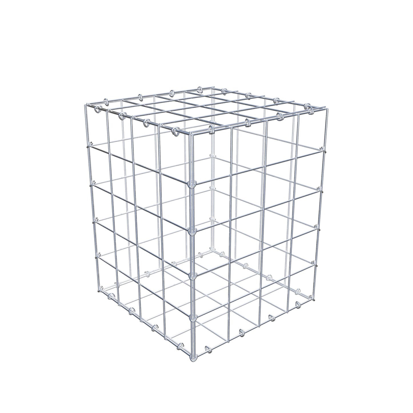 Gabbione 50 cm x 40 cm x 40 cm (L x H x P), maglia 10 cm x 10 cm, anello a C