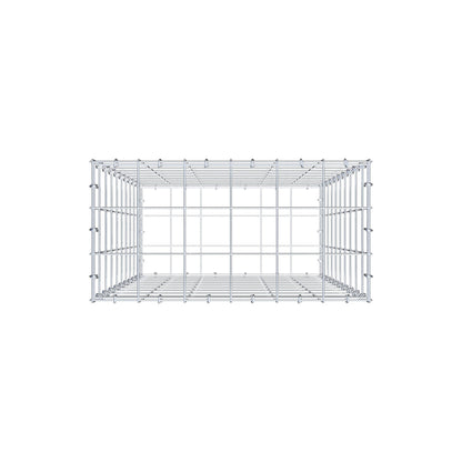 Gabion 100 cm x 60 cm x 30 cm (L x H x D), maskestørrelse 10 cm x 10 cm, C-ring