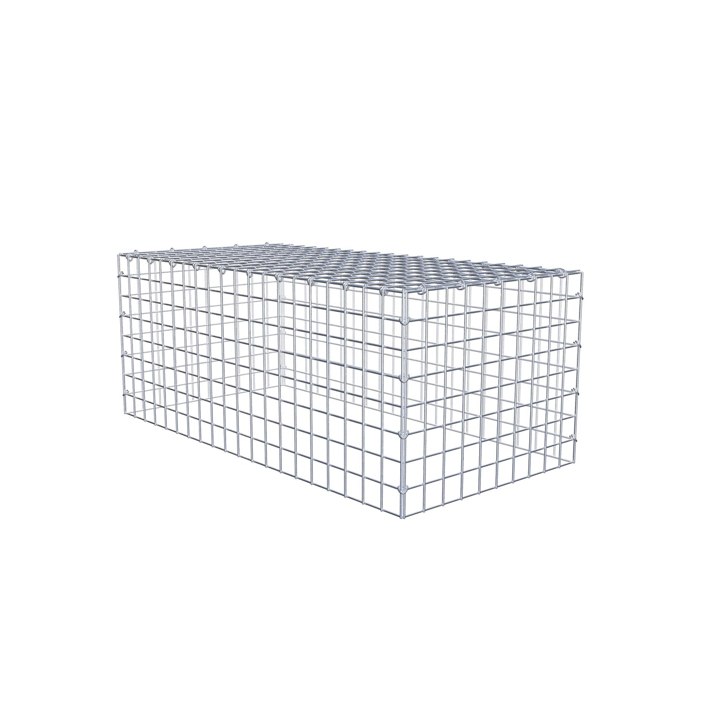 Gabião Tipo 3 100 cm x 40 cm x 50 cm (C x A x P), malhagem 5 cm x 5 cm, anel C
