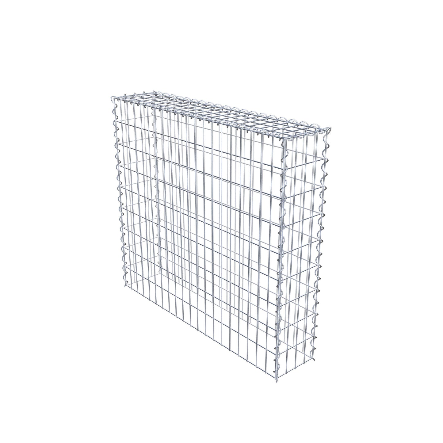 Anbaugabione Typ 3 100 cm x 90 cm x 20 cm (L x H x T), Maschenweite 5 cm x 10 cm, Spirale