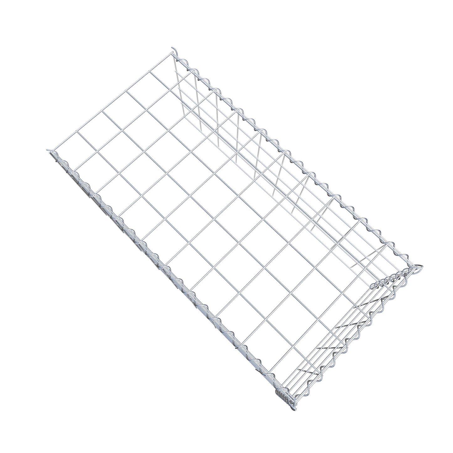 Opvokset gabion type 4 100 cm x 40 cm x 50 cm (L x H x D), maskestørrelse 10 cm x 10 cm, spiral