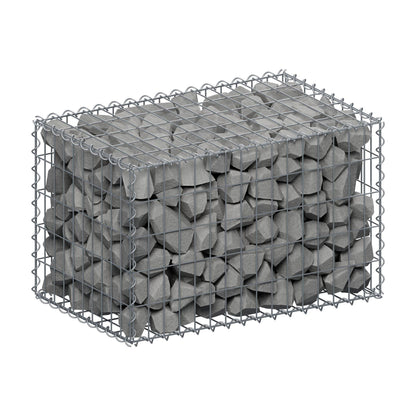 Gabion 80 cm x 50 cm x 50 cm (L x H x D), mesh size 5 cm x 10 cm, spiral