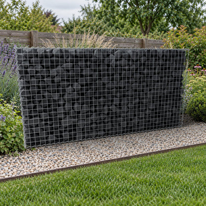 Gabion 200 cm x 100 cm x 50 cm (L x H x D), maskstorlek 5 cm x 5 cm, spiral