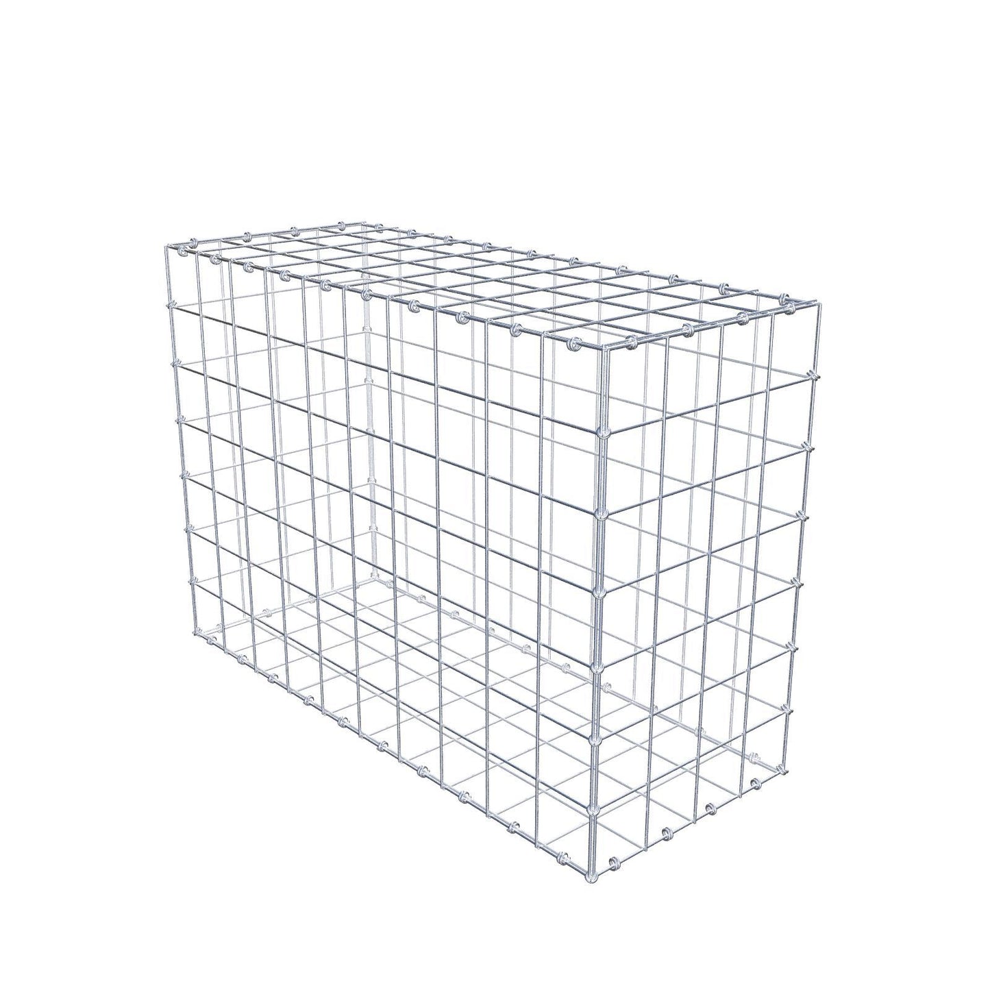 Gabion 100 cm x 70 cm x 40 cm (L x H x P), mailles 10 x 10 cm, anneau en spirale